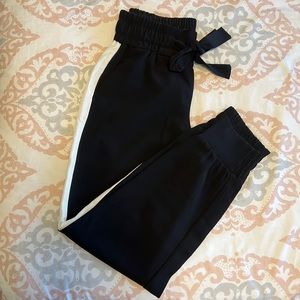 Dynamite - black joggers with white stripe (XS)